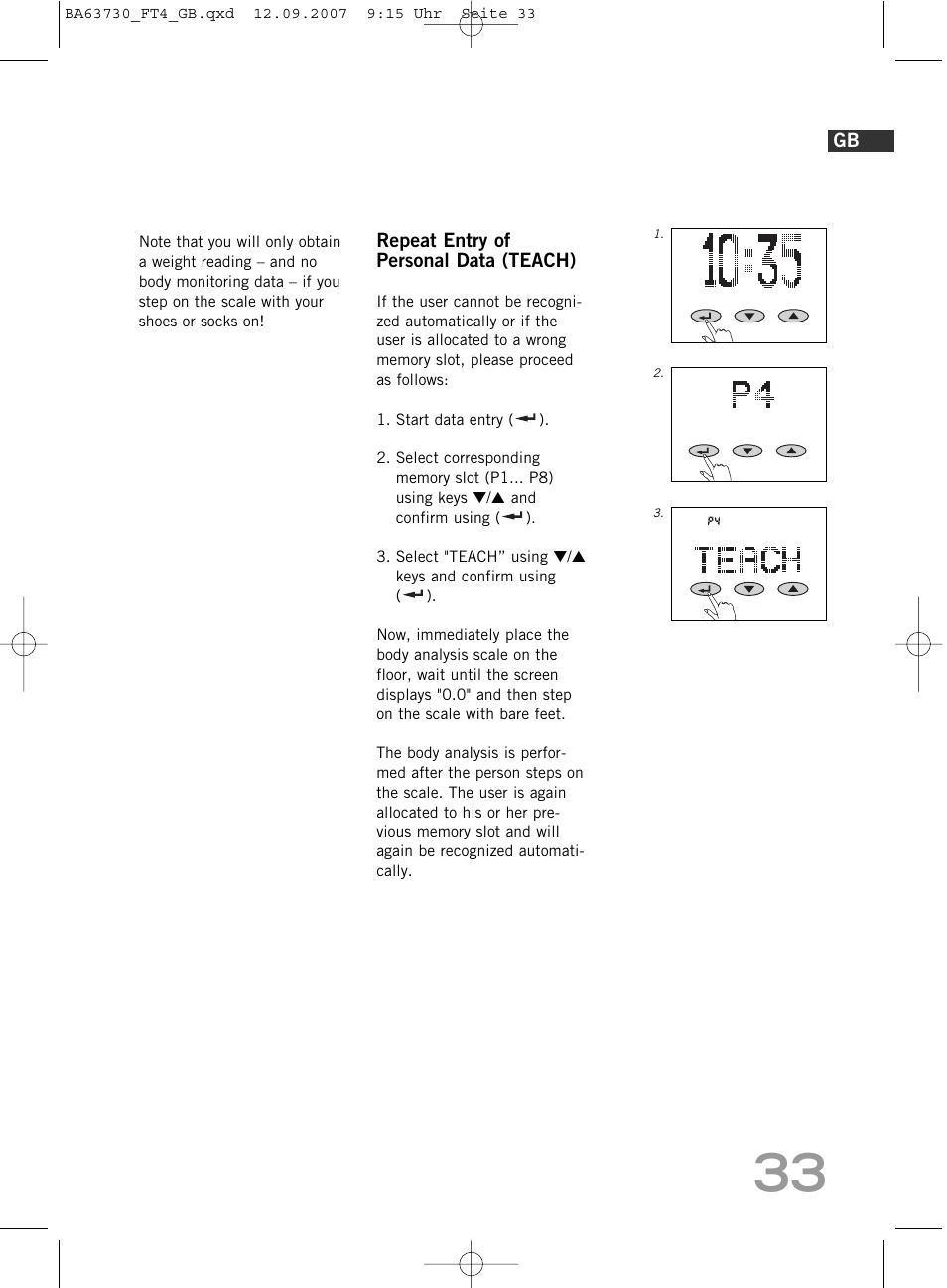 SOEHNLE Body Balance Slim Design FT4 User Manual | Page 33 / 400