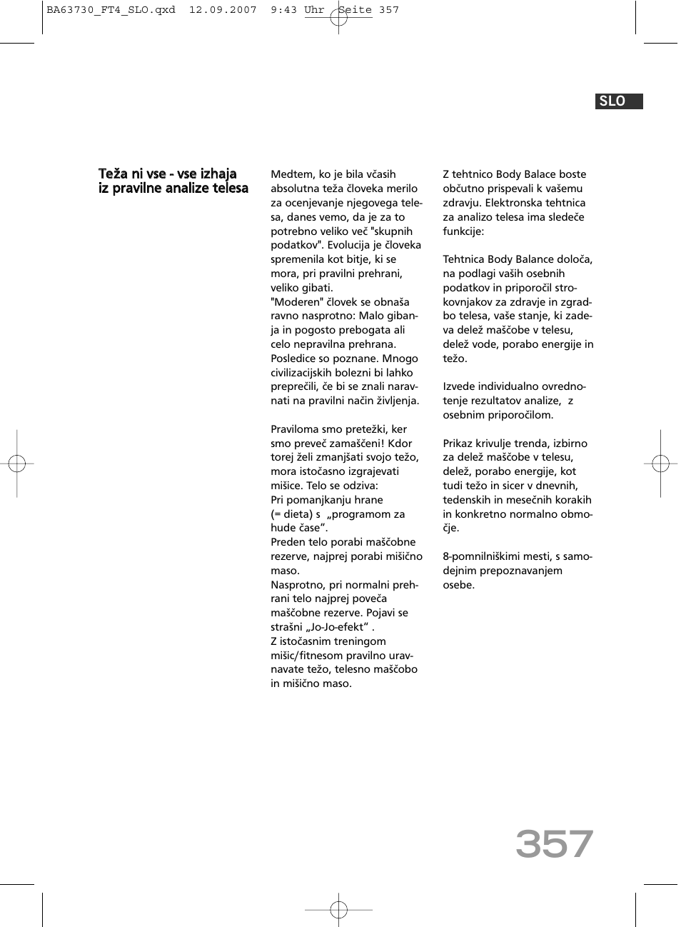 SOEHNLE Body Balance Slim Design FT4 User Manual | Page 357 / 400