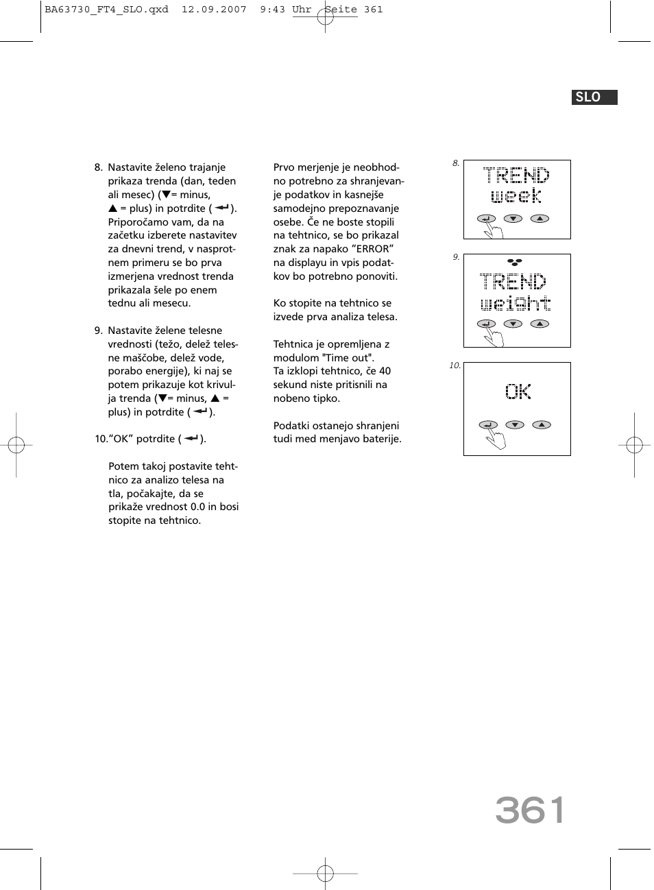 SOEHNLE Body Balance Slim Design FT4 User Manual | Page 361 / 400
