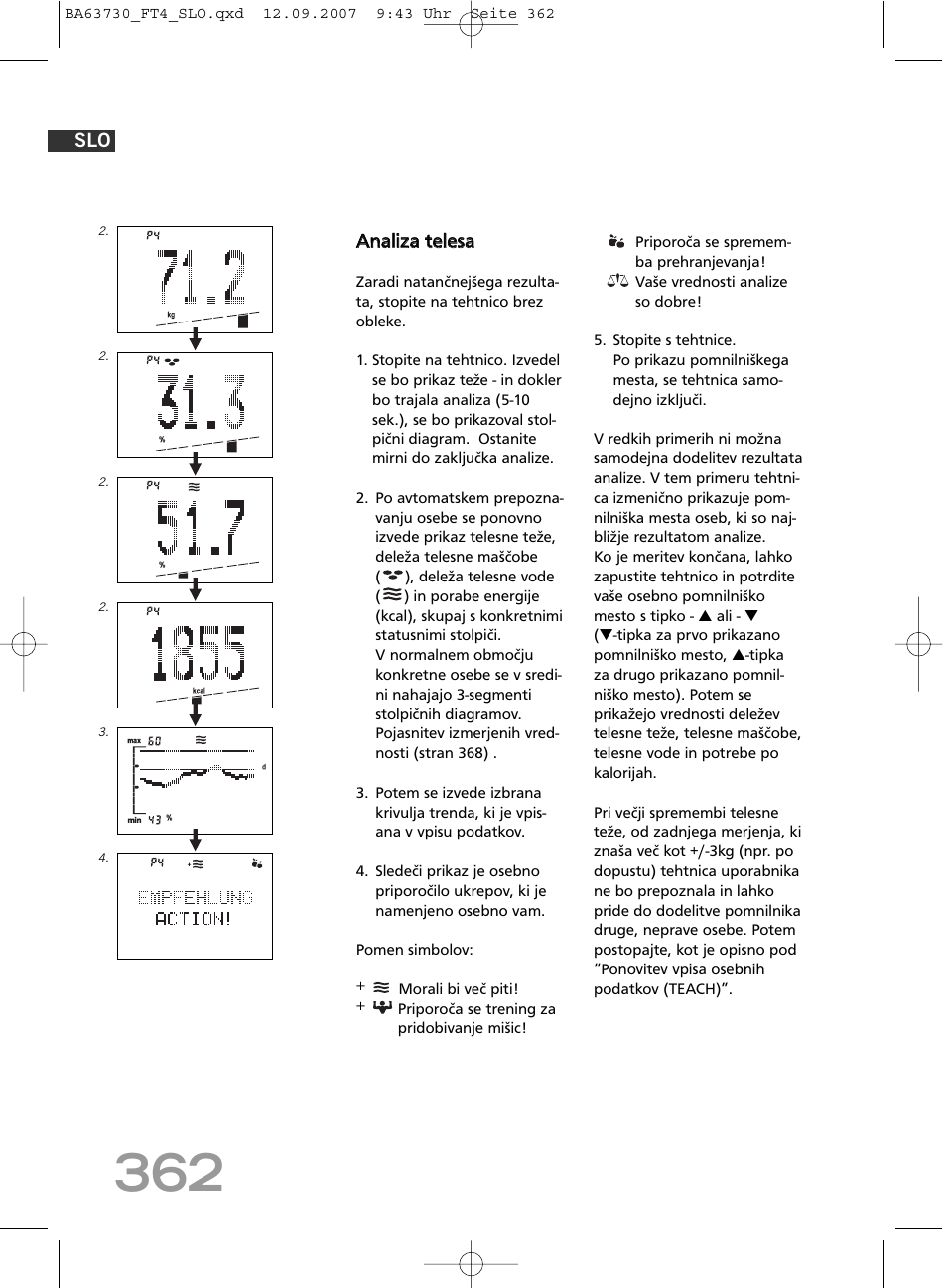 SOEHNLE Body Balance Slim Design FT4 User Manual | Page 362 / 400
