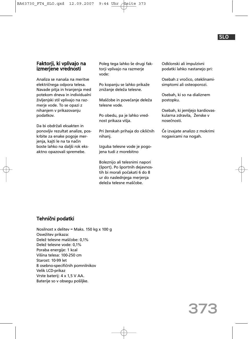 SOEHNLE Body Balance Slim Design FT4 User Manual | Page 373 / 400