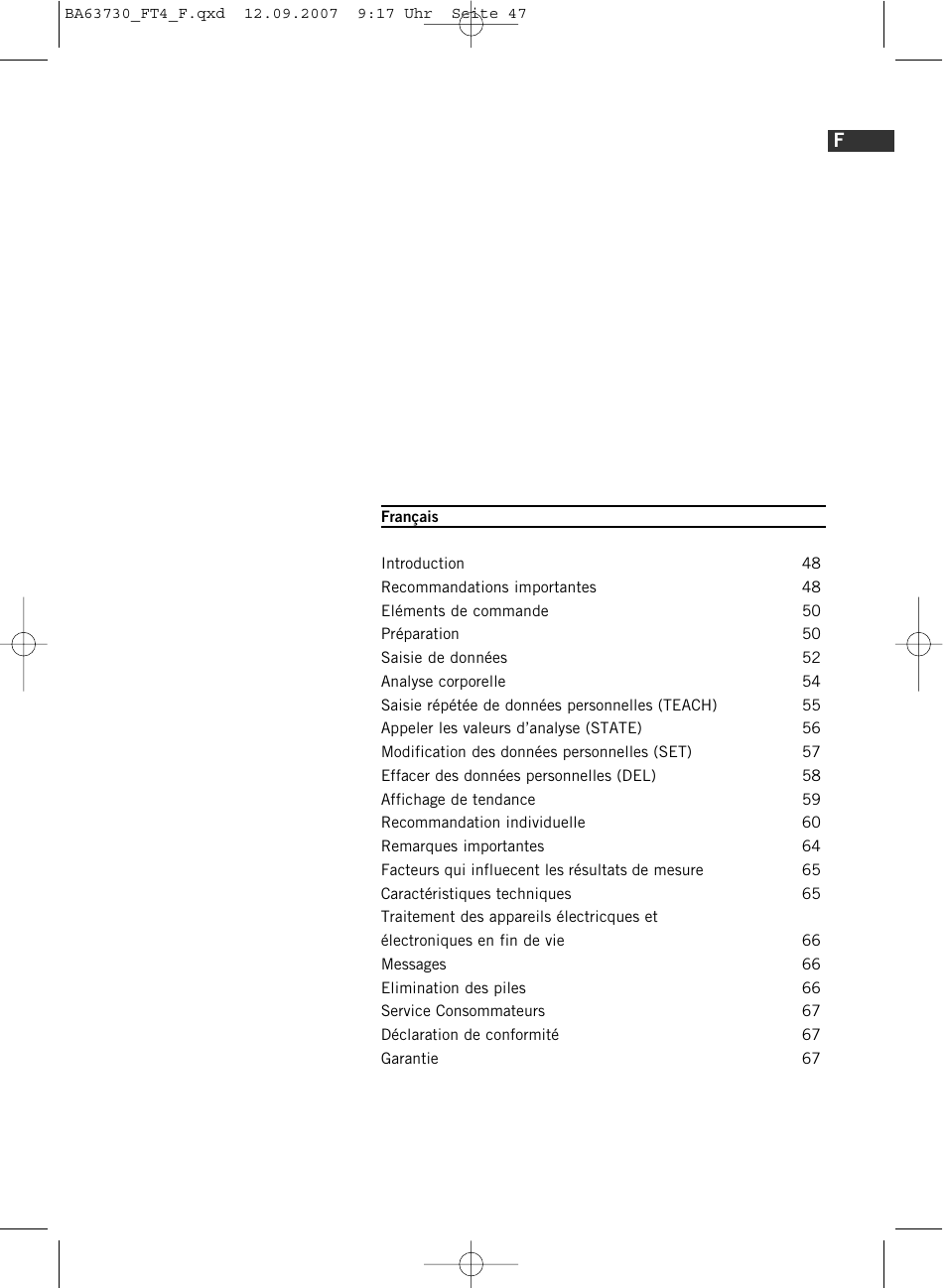 SOEHNLE Body Balance Slim Design FT4 User Manual | Page 47 / 400