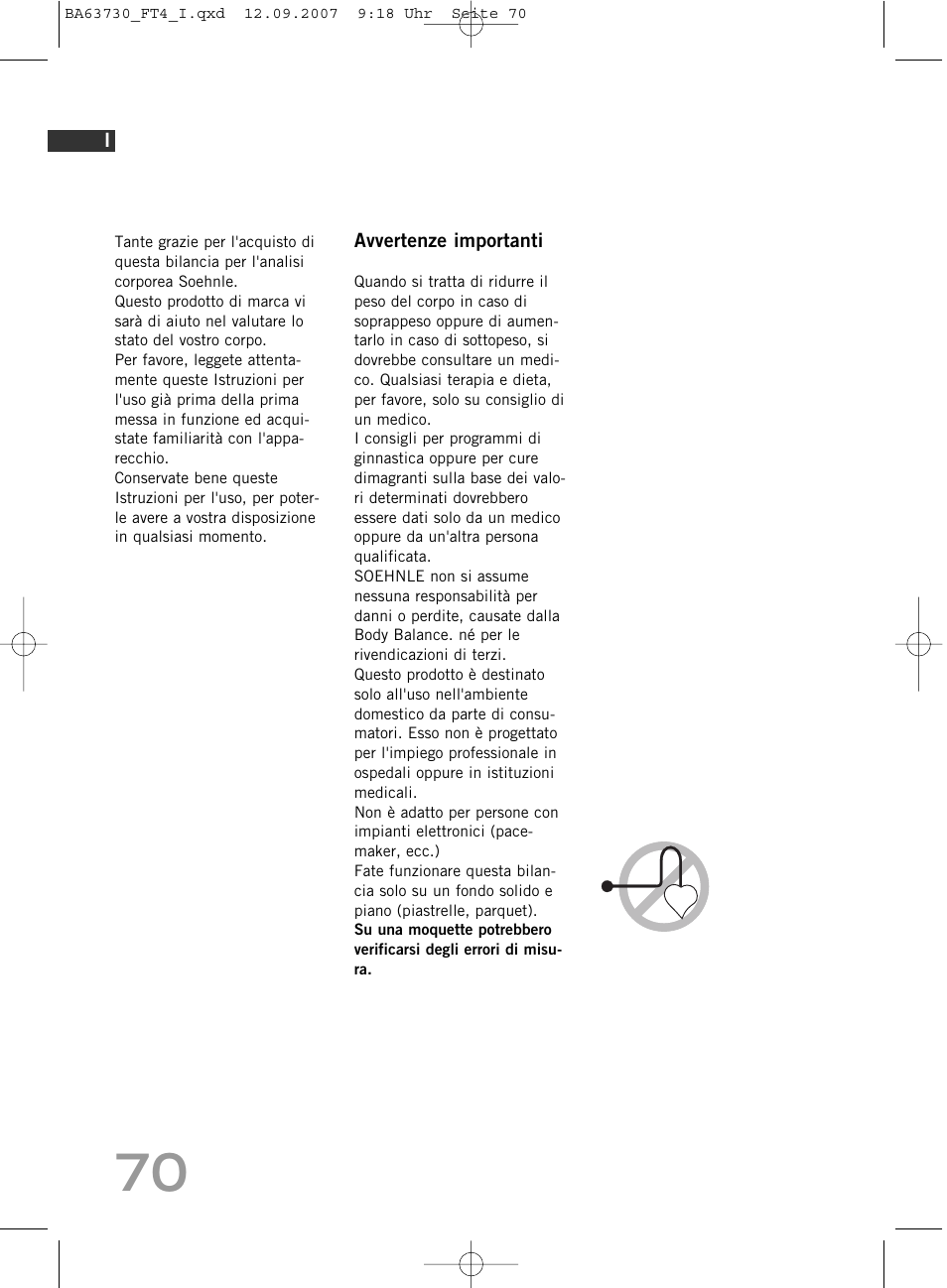 SOEHNLE Body Balance Slim Design FT4 User Manual | Page 70 / 400