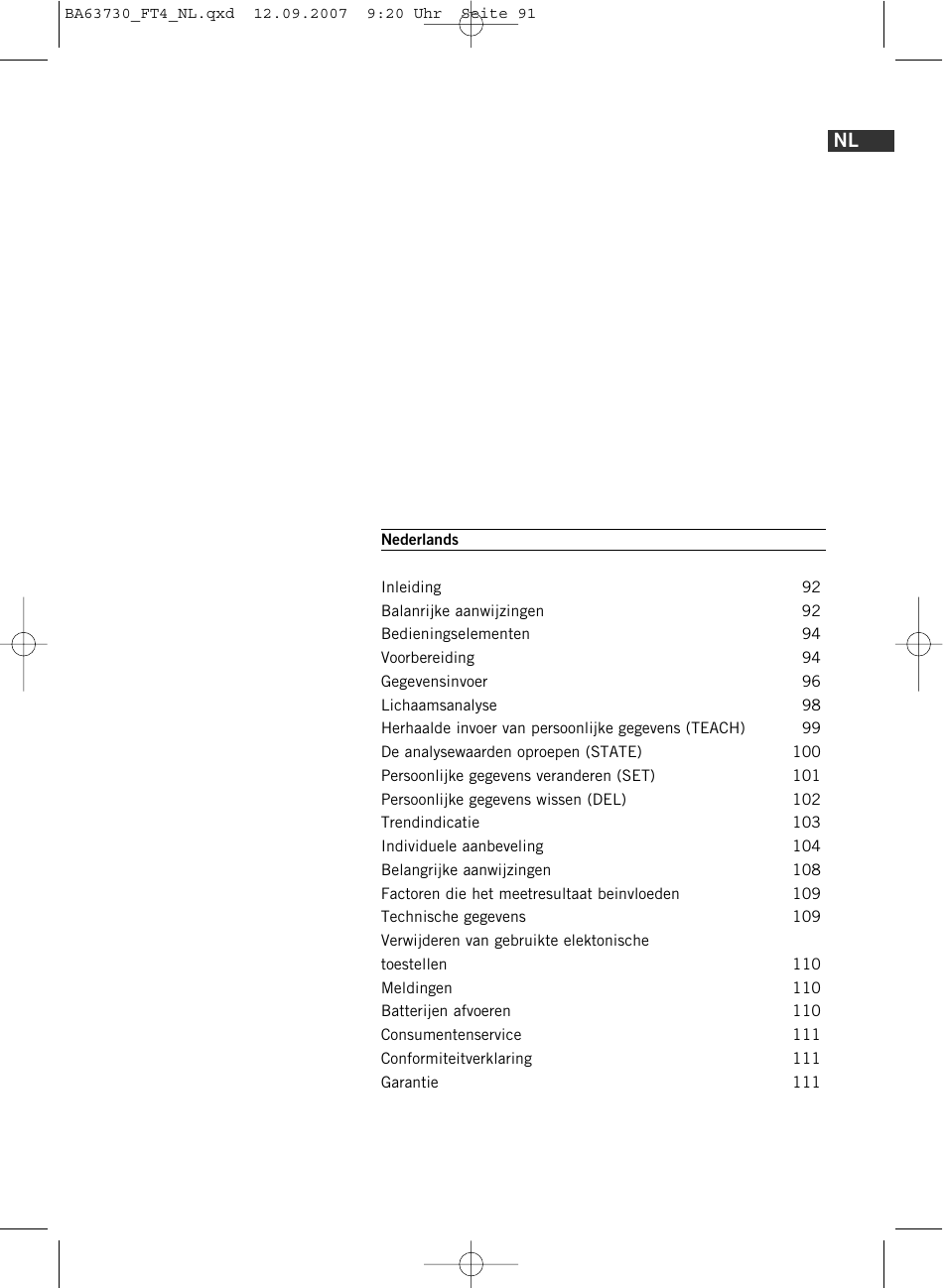 SOEHNLE Body Balance Slim Design FT4 User Manual | Page 91 / 400