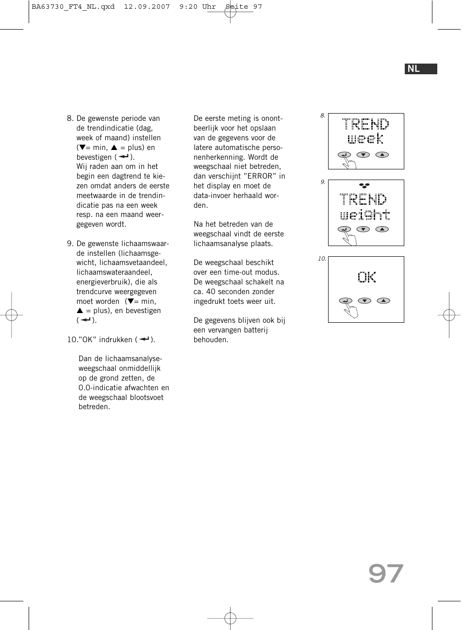 SOEHNLE Body Balance Slim Design FT4 User Manual | Page 97 / 400