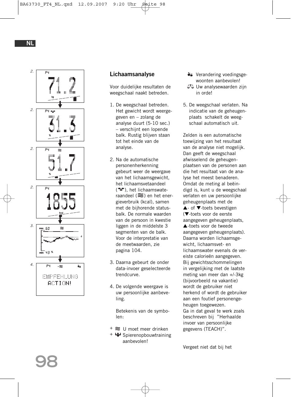 SOEHNLE Body Balance Slim Design FT4 User Manual | Page 98 / 400