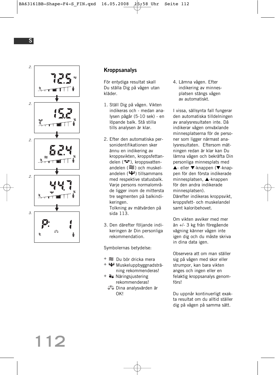 SOEHNLE Shape F4 User Manual | Page 112 / 240