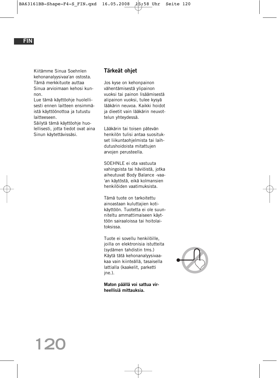SOEHNLE Shape F4 User Manual | Page 120 / 240