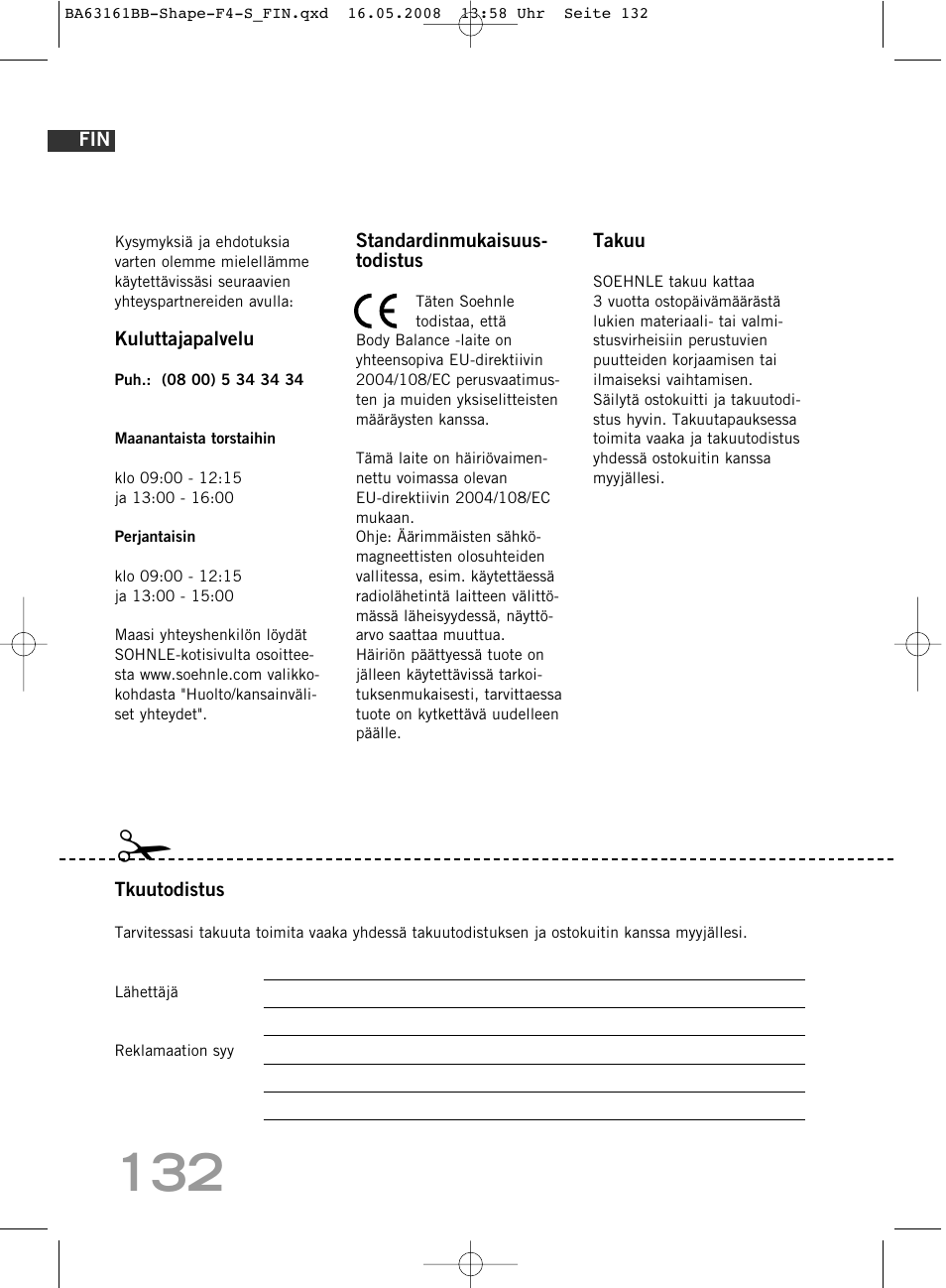 SOEHNLE Shape F4 User Manual | Page 132 / 240