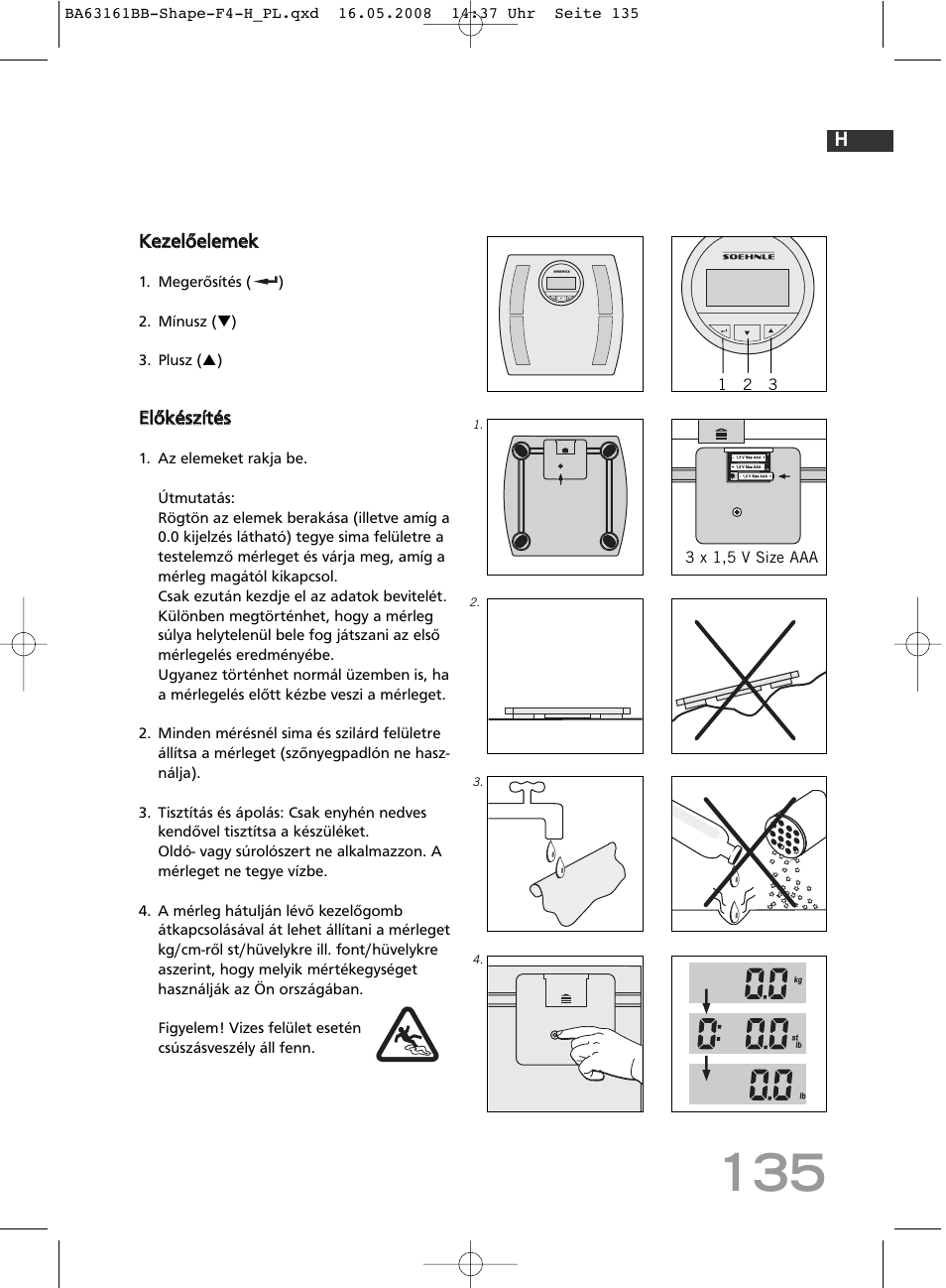 SOEHNLE Shape F4 User Manual | Page 135 / 240