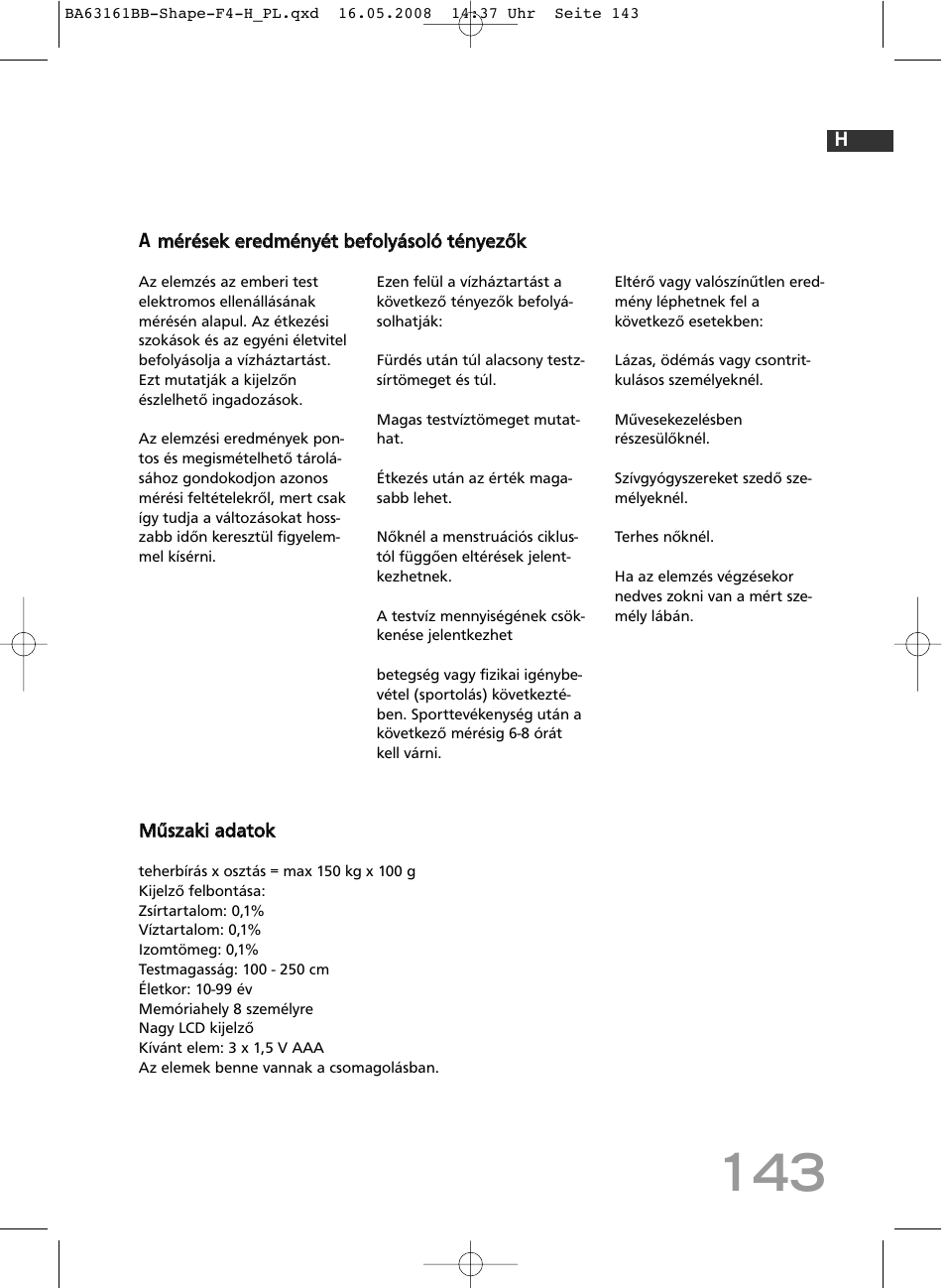 SOEHNLE Shape F4 User Manual | Page 143 / 240
