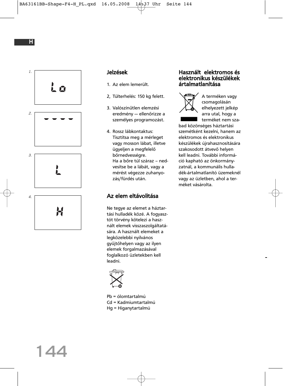 SOEHNLE Shape F4 User Manual | Page 144 / 240