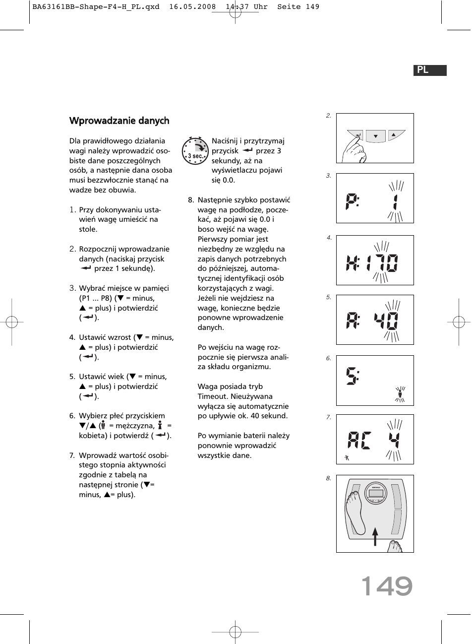 SOEHNLE Shape F4 User Manual | Page 149 / 240