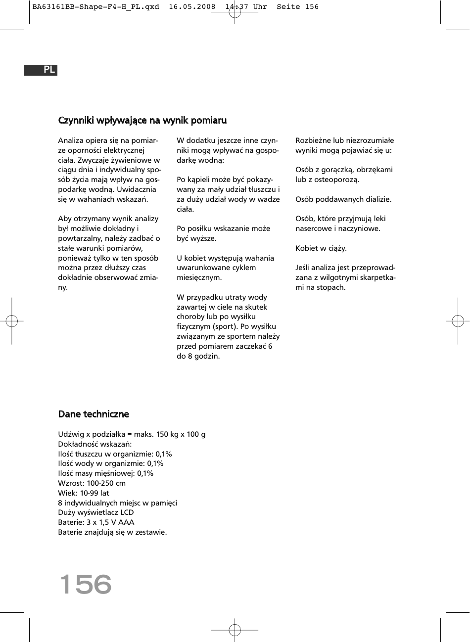 SOEHNLE Shape F4 User Manual | Page 156 / 240