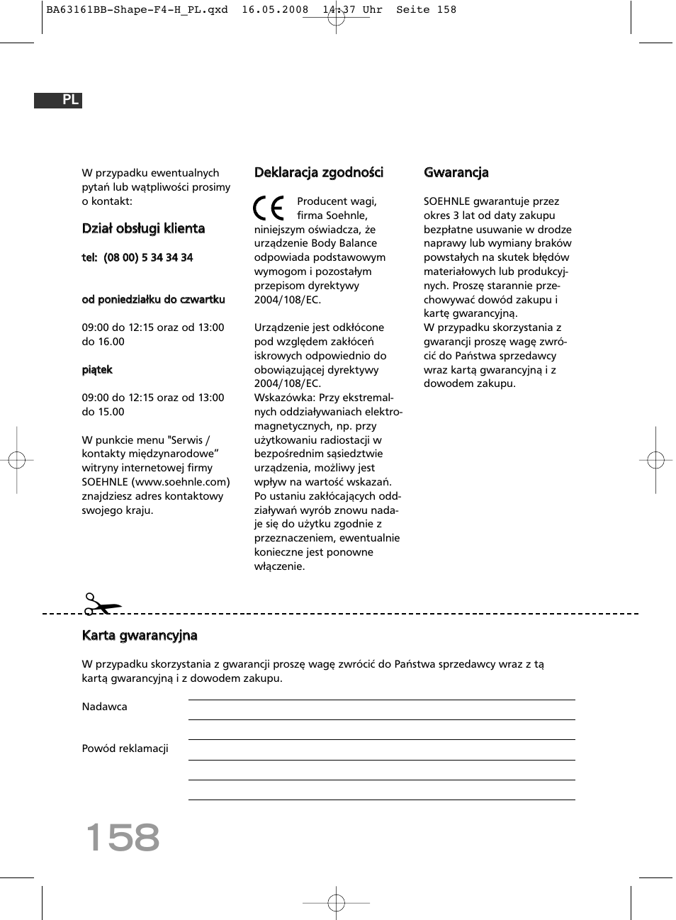 SOEHNLE Shape F4 User Manual | Page 158 / 240