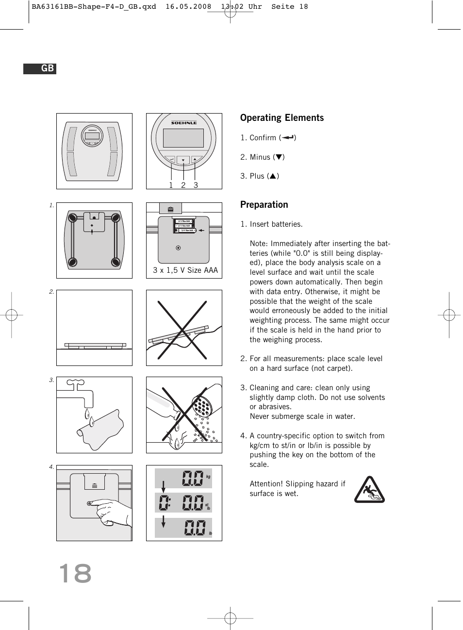 SOEHNLE Shape F4 User Manual | Page 18 / 240