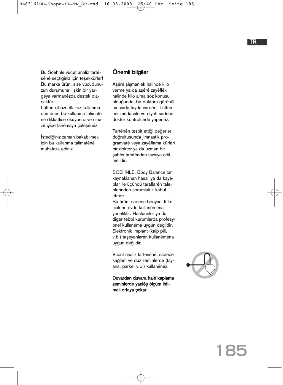 SOEHNLE Shape F4 User Manual | Page 185 / 240