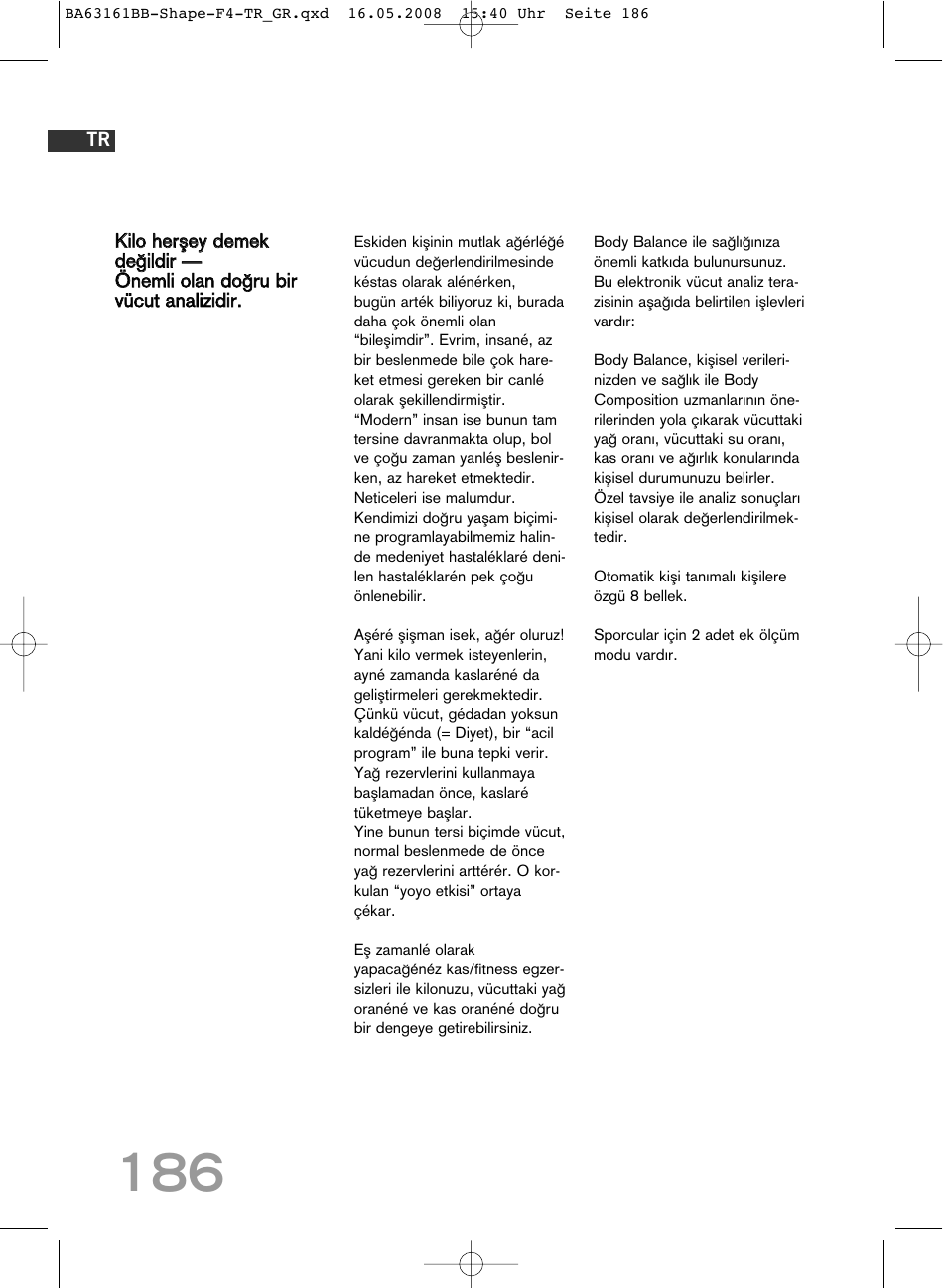 SOEHNLE Shape F4 User Manual | Page 186 / 240