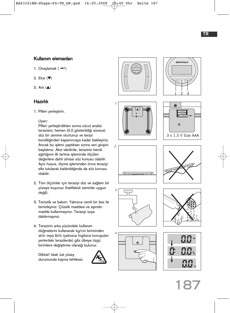 SOEHNLE Shape F4 User Manual | Page 187 / 240