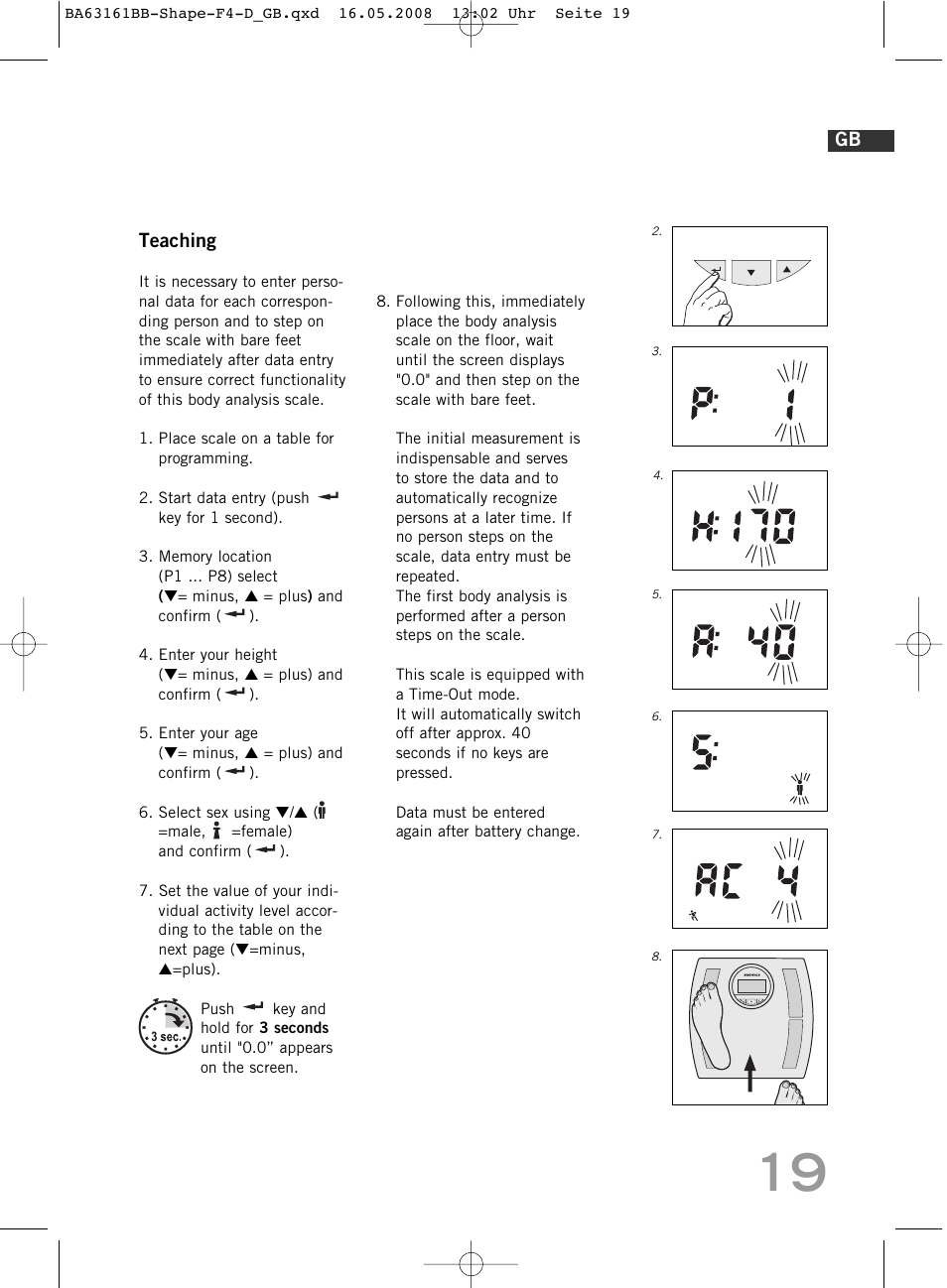 Teaching | SOEHNLE Shape F4 User Manual | Page 19 / 240