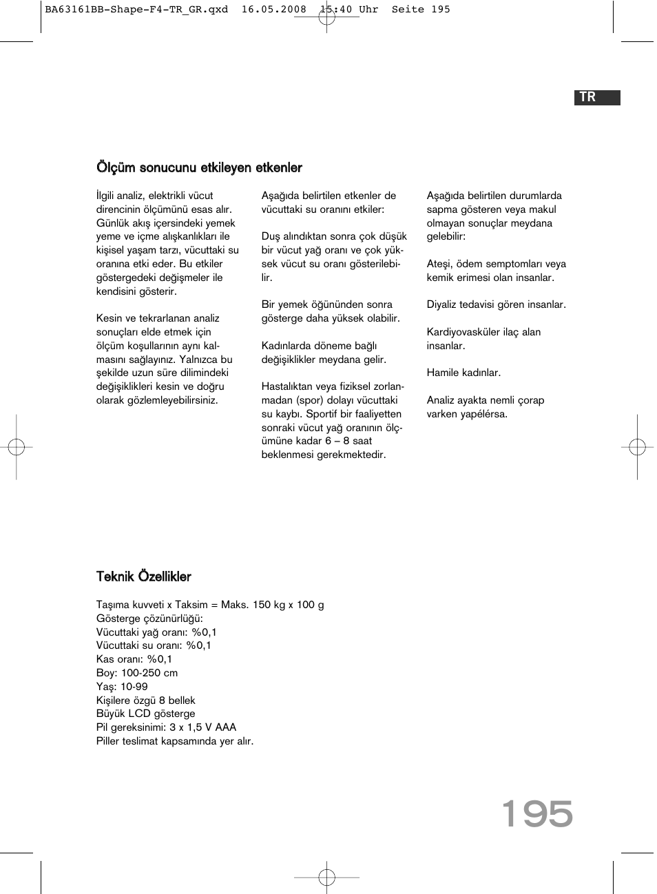 SOEHNLE Shape F4 User Manual | Page 195 / 240