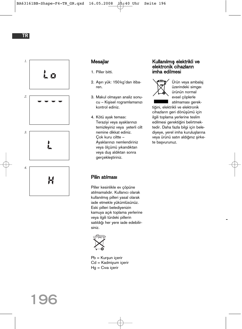 SOEHNLE Shape F4 User Manual | Page 196 / 240