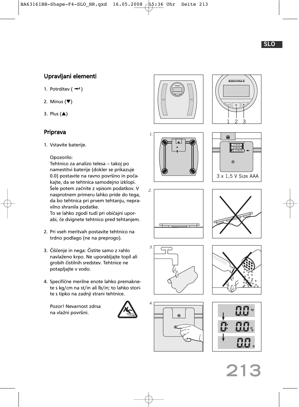 SOEHNLE Shape F4 User Manual | Page 213 / 240