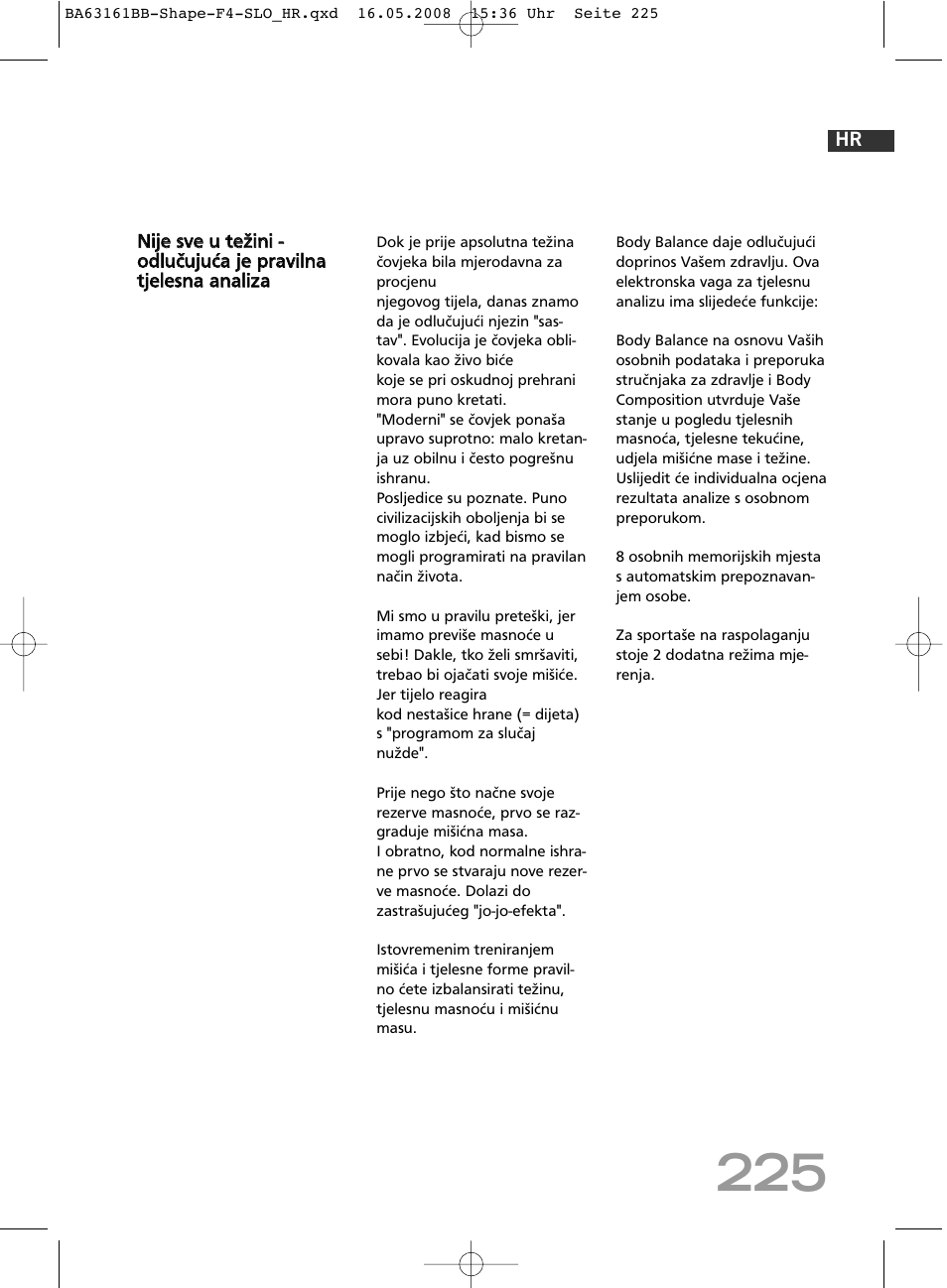 SOEHNLE Shape F4 User Manual | Page 225 / 240