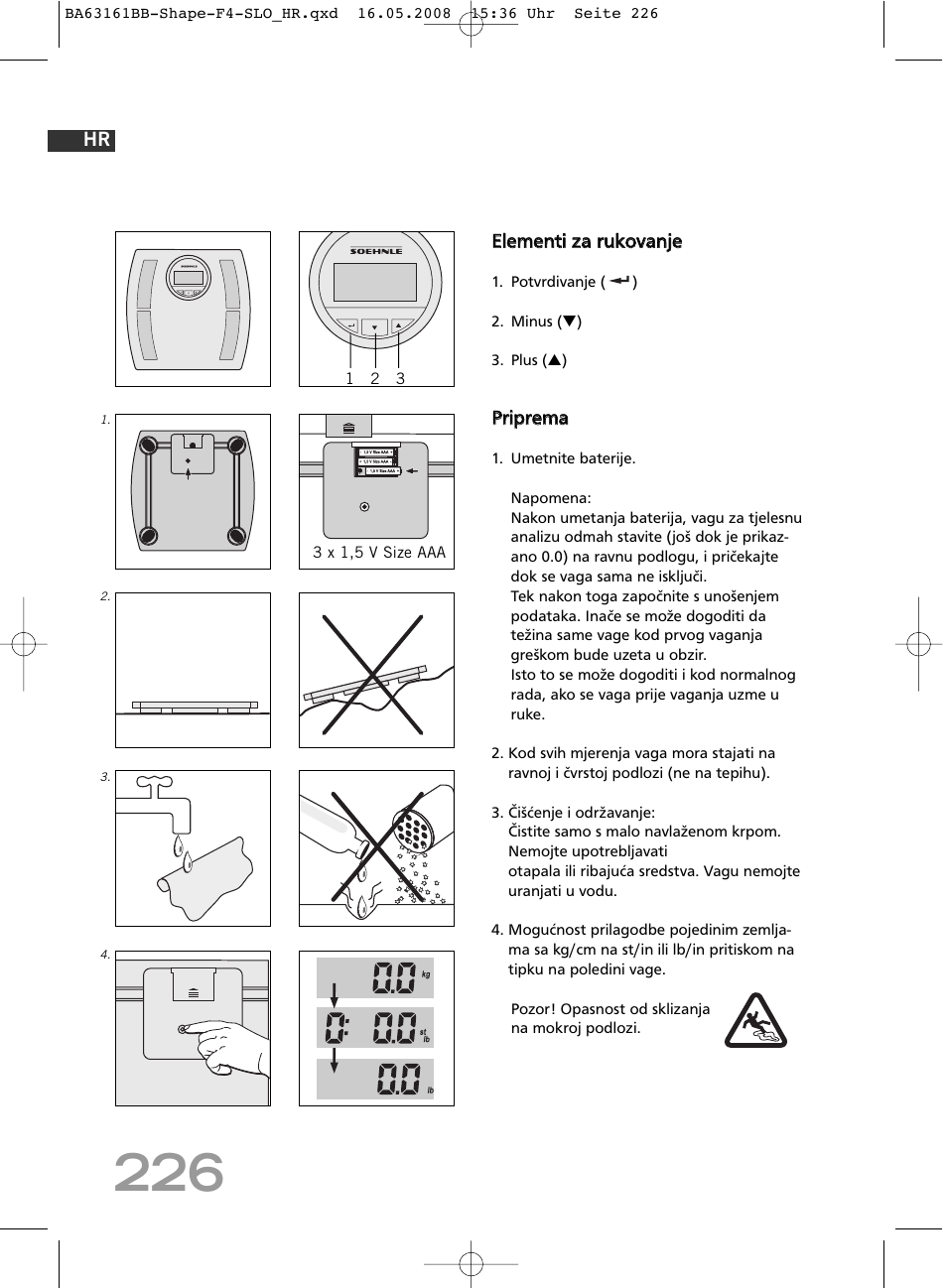 SOEHNLE Shape F4 User Manual | Page 226 / 240