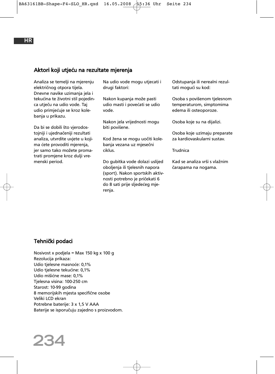 SOEHNLE Shape F4 User Manual | Page 234 / 240