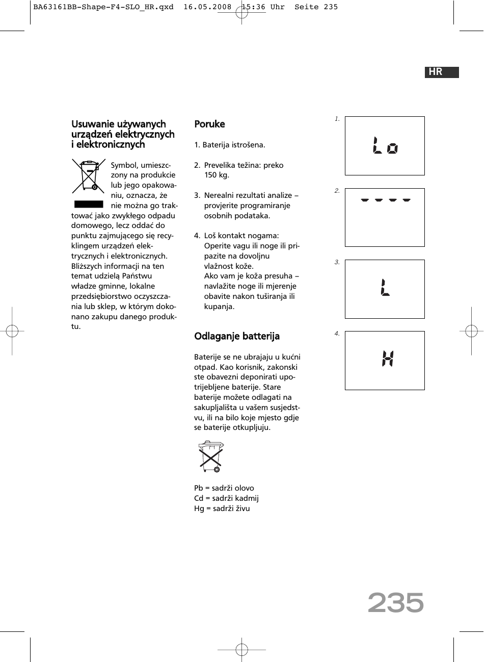 SOEHNLE Shape F4 User Manual | Page 235 / 240
