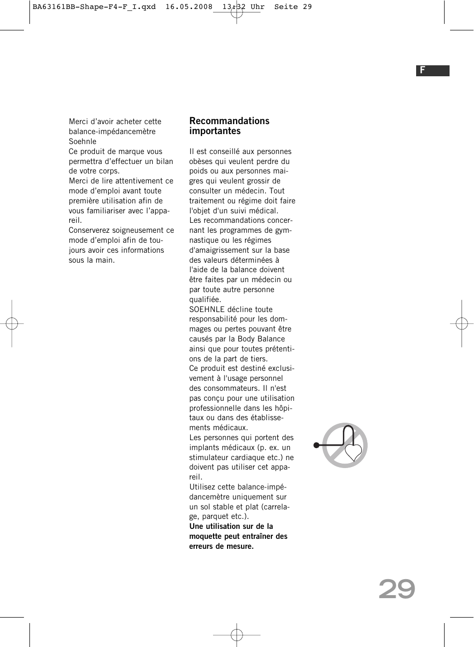 SOEHNLE Shape F4 User Manual | Page 29 / 240