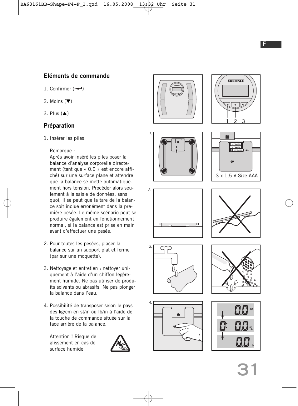 SOEHNLE Shape F4 User Manual | Page 31 / 240