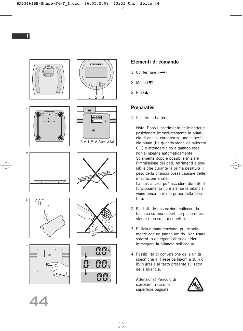SOEHNLE Shape F4 User Manual | Page 44 / 240
