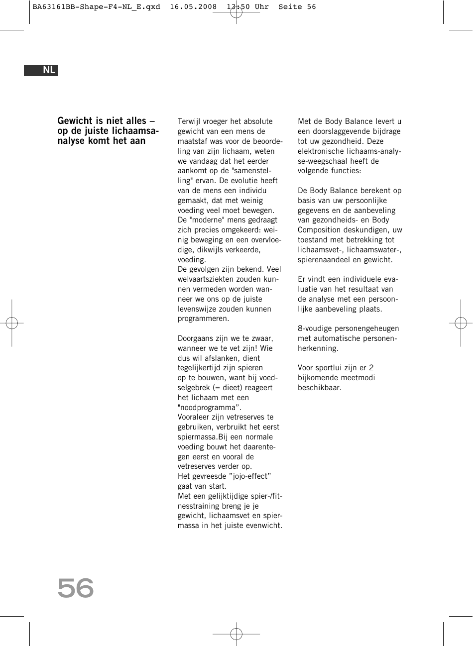 SOEHNLE Shape F4 User Manual | Page 56 / 240
