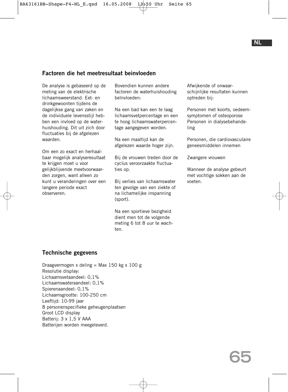 SOEHNLE Shape F4 User Manual | Page 65 / 240