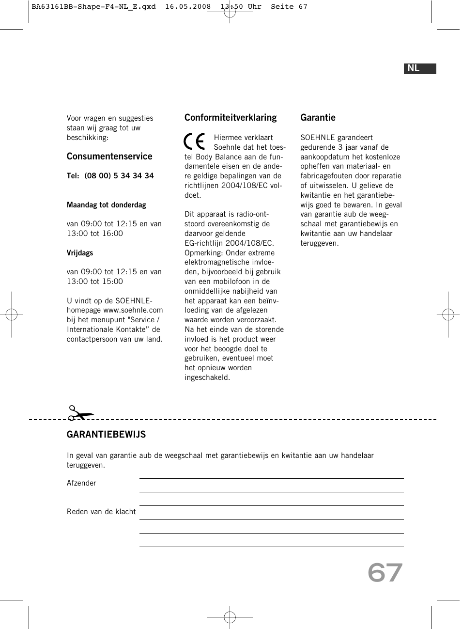 SOEHNLE Shape F4 User Manual | Page 67 / 240