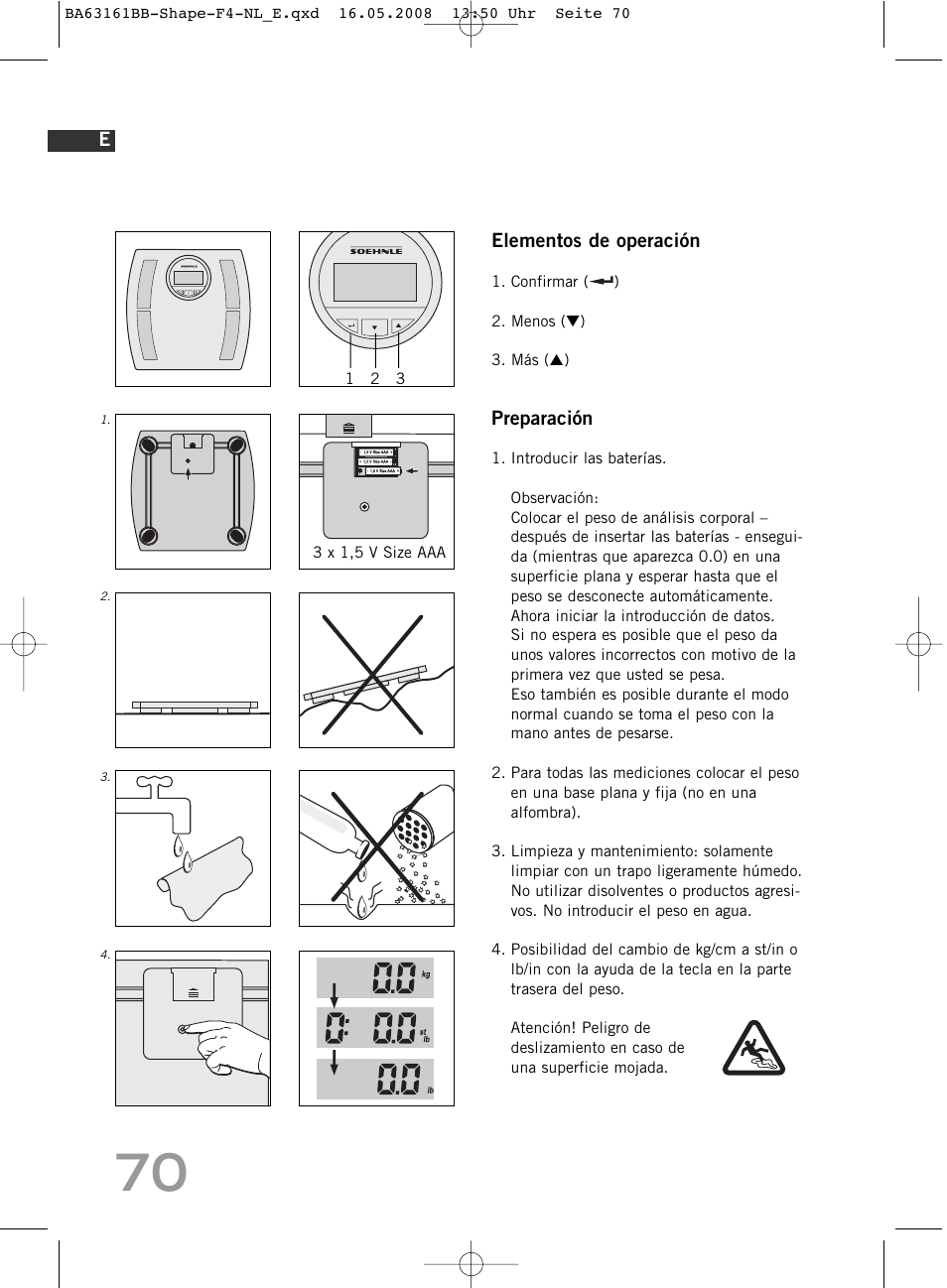SOEHNLE Shape F4 User Manual | Page 70 / 240