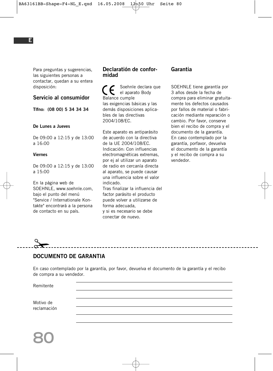 SOEHNLE Shape F4 User Manual | Page 80 / 240