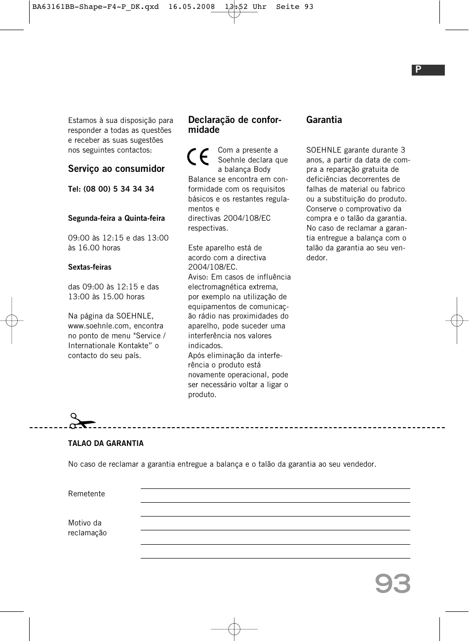 SOEHNLE Shape F4 User Manual | Page 93 / 240