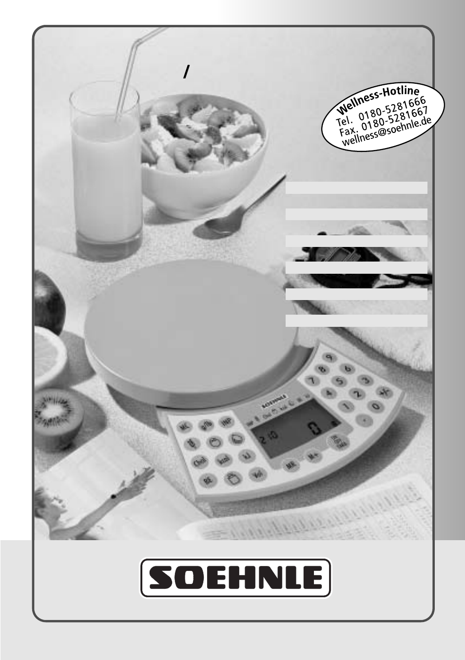 SOEHNLE Food Pilot 8057 User Manual | 69 pages