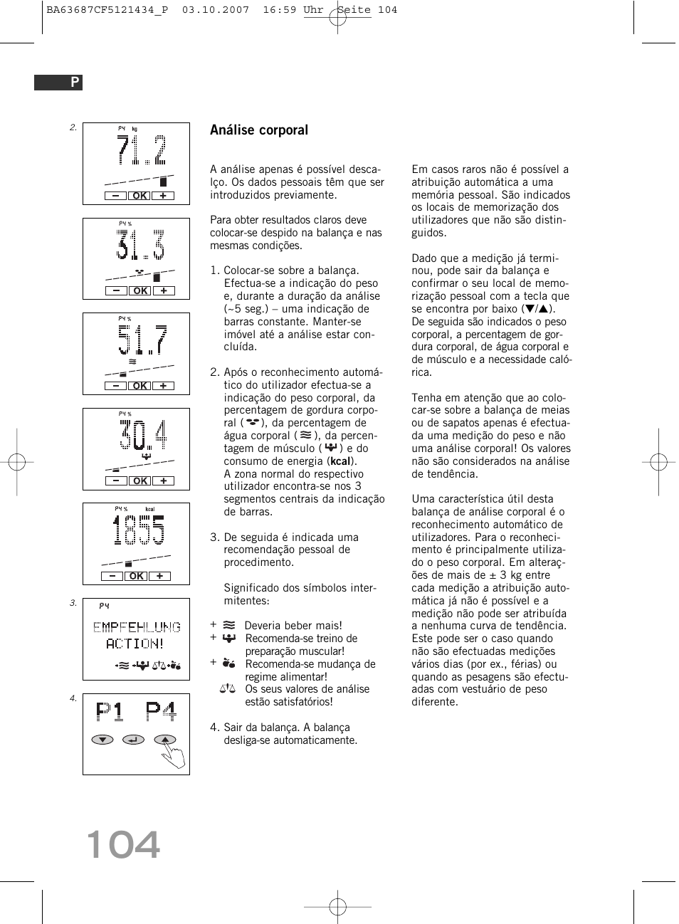 SOEHNLE Body Balance Slim F5 User Manual | Page 104 / 292