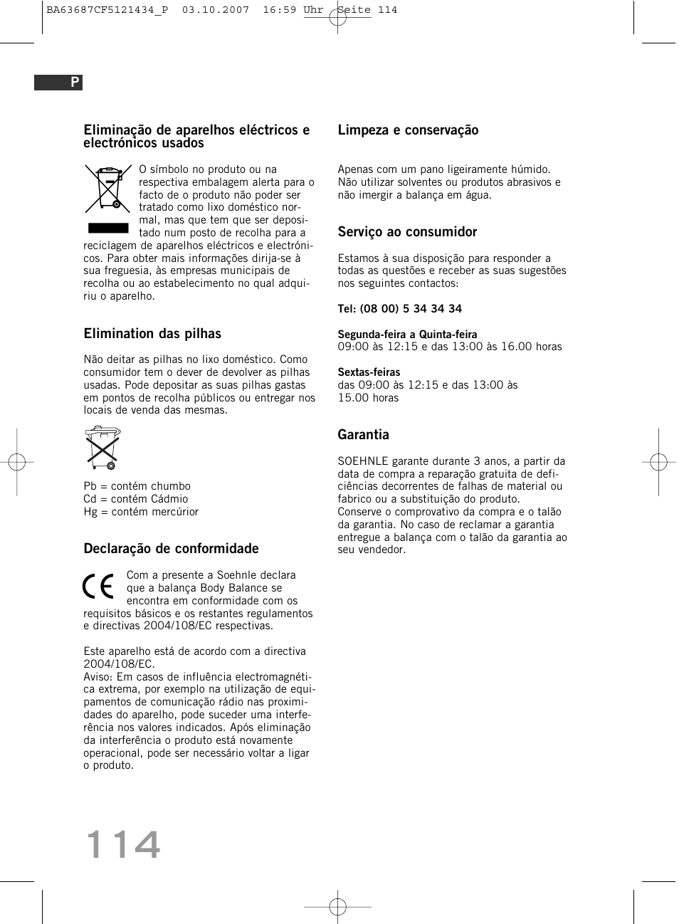 SOEHNLE Body Balance Slim F5 User Manual | Page 114 / 292