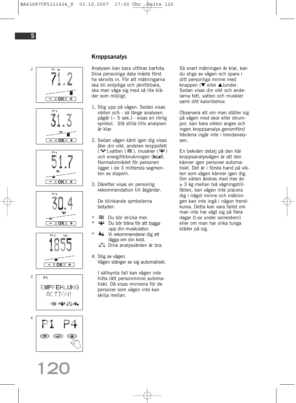SOEHNLE Body Balance Slim F5 User Manual | Page 120 / 292