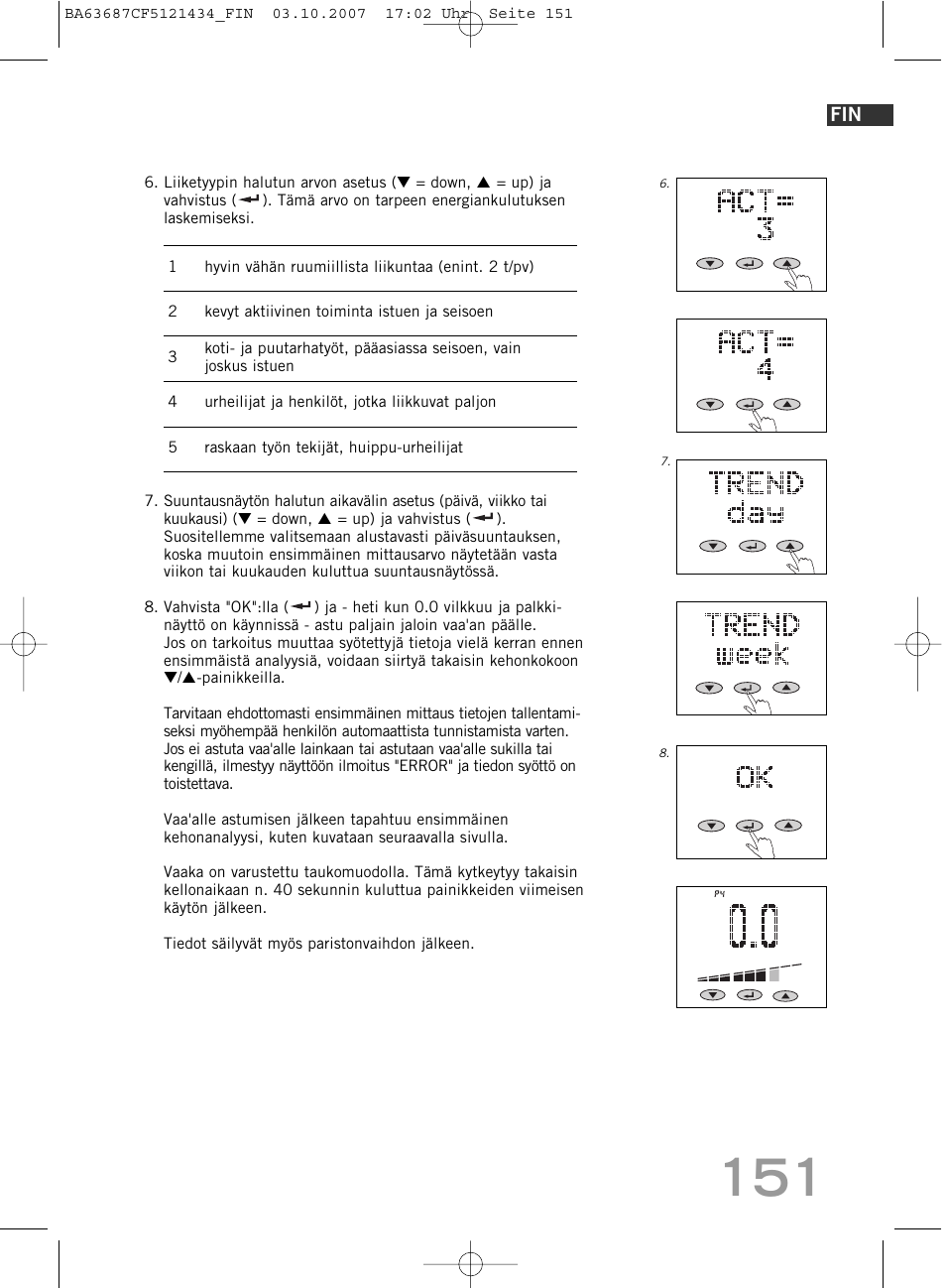 SOEHNLE Body Balance Slim F5 User Manual | Page 151 / 292