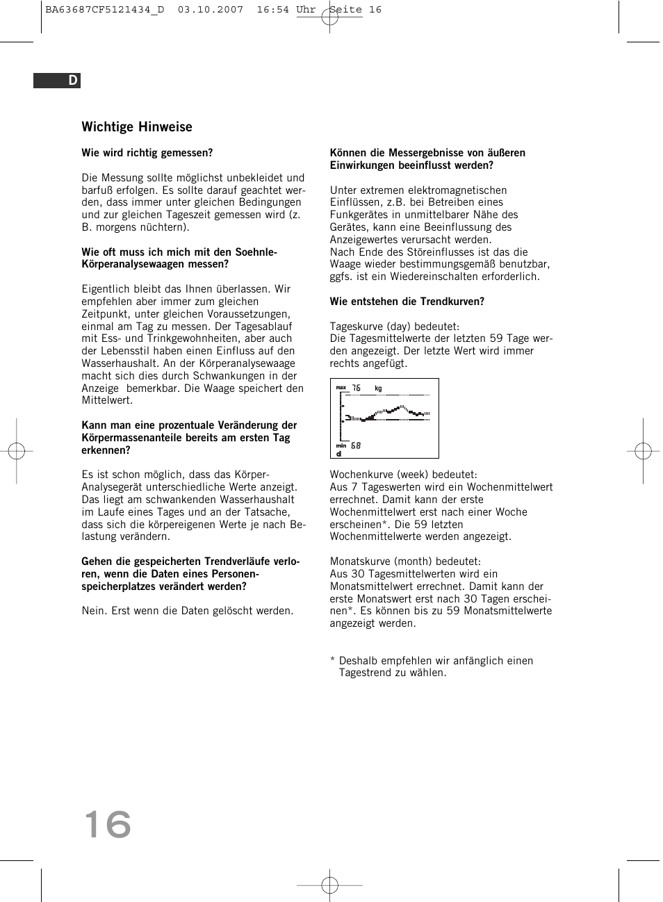 SOEHNLE Body Balance Slim F5 User Manual | Page 16 / 292