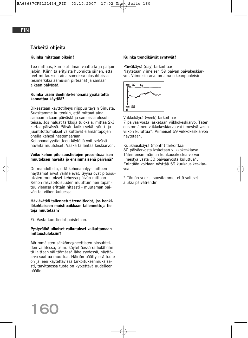 SOEHNLE Body Balance Slim F5 User Manual | Page 160 / 292