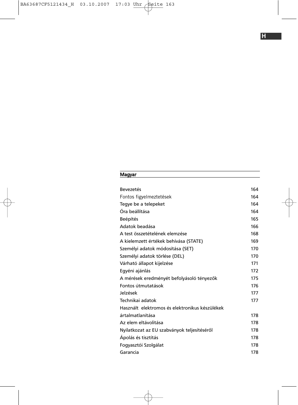 SOEHNLE Body Balance Slim F5 User Manual | Page 163 / 292