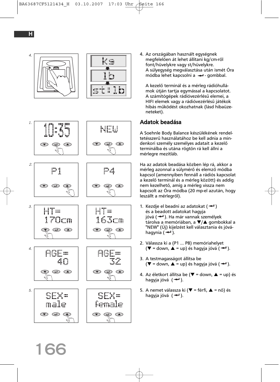 SOEHNLE Body Balance Slim F5 User Manual | Page 166 / 292