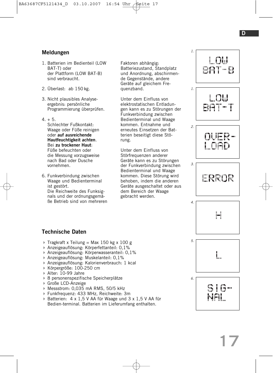 SOEHNLE Body Balance Slim F5 User Manual | Page 17 / 292